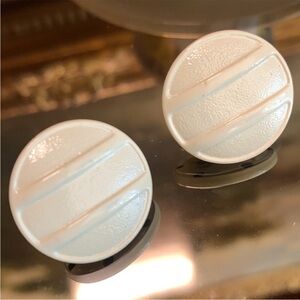 Button Clip on Earrings